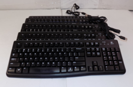 Lot of 5 Logitech K120 USB Keyboards - £28.72 GBP