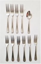ROGERS stanley roberts stainless JEFFERSON MANOR flatware 10pc FORKS SPOON - $42.08