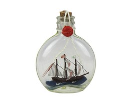Santa Maria Model Ship in a Glass Bottle 4&quot;&quot; - $18.99