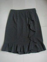 Vintage Anthony Richards Knee Length Ruffled Poly Blend Skirt Size 16 - $9.99