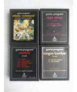 4 Atari Games Game Program: Night Driver, Canyon Bomber, Combat, Missile... - £13.93 GBP