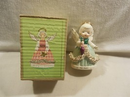 Vtg Fine A Quality Japan Ceramic May Birthday Angel Girl Figurine w/Box 5&quot; - £19.94 GBP