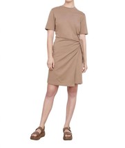 Vince short sleeve side tie dress in Shale - size S - £75.59 GBP