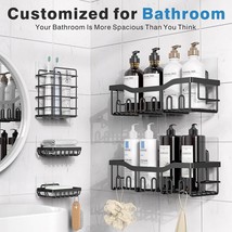 EUDELE Shower Caddy 5 Pack,Adhesive Shower Organizer for Bathroom Storag... - $28.55