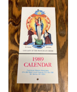 Our lady of the Franciscan order 1989 small calendar - $27.06 CAD