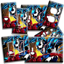 Spiderman Vs Venom Light Switch Outlet Wall Plate Boys Bedroom Man Cave Room Art - £9.10 GBP+