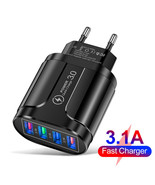 Original 3.1A 4 Ports USB Travel Charger Fast Charge QC 3.0 WallCharging... - £6.97 GBP
