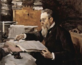 Art Russian composer Nikolai Korsakov. Music Oil Painting Giclee Print Canvas - £6.86 GBP+