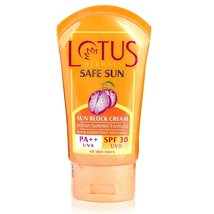 Lotus Herbals Safe Sun Sun Block Cream SPF 30, 100gm ,Prevent sunburn - £16.66 GBP