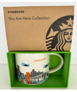 Starbucks Coffee Mug 2014 You Are Here Chicago YAH Cup 14oz Skyline L Tr... - $468.48 MXN