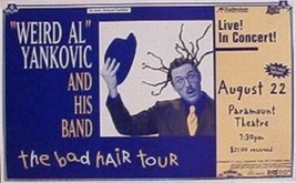 Weird Al Yankovic Poster Concert Bad Hair Day - £21.22 GBP