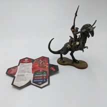 Heroscape Grimnak Orc rider on Dinosaur Rise of the Valkyrie With Card - $8.90
