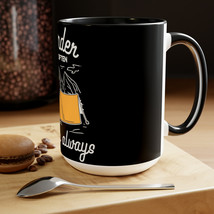 Two-Tone Coffee Mugs, 15oz | Glossy Finish | Lead-Free Ceramic - £17.74 GBP