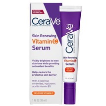 CeraVe Vitamin C Serum with Hyaluronic Acid | Skin Brightening Serum for Face - $18.88