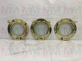 Maritime Nautical Marine Ship Replica Brass Porthole/Window with Two Dog... - £968.99 GBP