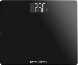 Smartheart Wide Platform Digital Weight Scale | 551 Lbs / 250 Kg, Kg Or St - $31.99