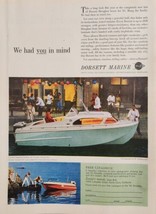 1961 Print Ad Dorsett Faralon 21&#39; Cruiser Boat,15 Luxury Beaumont Santa ... - $22.30