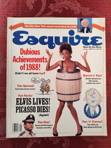 ESQUIRE January 1989 Willem Dafoe Aretha Franklin Arthur Liman Tim O&#39;Brien - £20.46 GBP