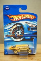 NOS 2005 Hot Wheels 162 Torpedo Jones Rack Yellow Gold Pack Metal Toy Ca... - $8.33