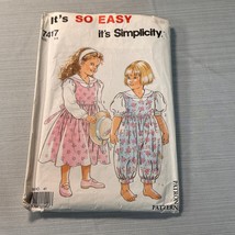 ©1991 Simplicity Vintage Sewing Pattern 7417; Children&#39;s Separates; Size 3-8 - $11.29