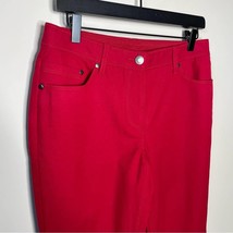 Chico’s so slimming red stretch twill skinny pants size 0.5 = Women&#39;s 6/... - $24.19