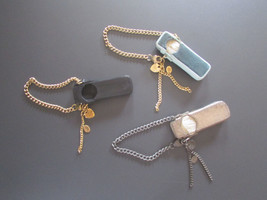 Juicy Couture Key fob Purse Charm iPod Case Gold or Black New Vintage - $29.99