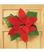 22.5 in Giant Christmas Poinsettia Wall Door Mantel Entryway Holiday Dec... - $365.79 MXN