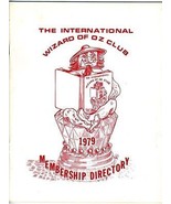  International Wizard of OZ Club 1975 1976 1977 1978 &amp; 1979 Membership D... - £23.33 GBP