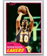 nrmt-vintage-1981-82 topps basketball #22 norm nixon-lakers-nba - $1.25