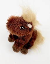Webkinz Brown Fuzzy Horse Farm Stuffed Animal Plush Soft Toy Pet Ganz No Code - £9.31 GBP