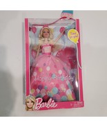 Barbie Happy Birthday Doll with Tiara 2011 Mattel W2862 New IN Box - $59.35