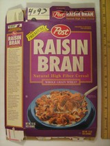 POST Cereal Box 1993 Premium RAISIN BRAN 15 oz [G7e6] - £6.26 GBP