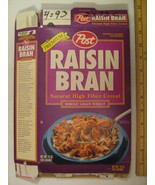 POST Cereal Box 1993 Premium RAISIN BRAN 15 oz [G7e6] - £6.22 GBP
