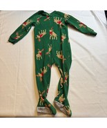 Child of Mine By Carter&#39;s Christmas Reindeer Footie Pajamas Toddler Size 2T - $14.53 CAD