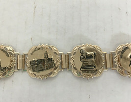 Vintage Belgium Brussels  landmarks travel souvenir bracelet costume jew... - $19.75