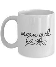 VEGAN GIRL MUG - Funny Coffee Mug for Vegan Women - Birthday Gift for Her - Moth - £13.21 GBP