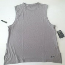 Nike Men Transcend Tank Shirt - CN9818 - Gray 056 - Size 2XL - NWT - £23.86 GBP