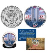 WORLD TRADE CENTER 9/11 24th - 25th Anniversary JFK Half Dollar Coin AME... - $12.95
