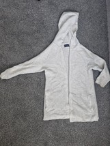 Next Boys Grey Ribbed Hooded Cardigan Age 5 Years - £9.00 GBP
