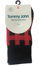 Tommy John Stay-Up Kids Christmas Dress Socks Reindeer Haute Red Buffalo Plaid - £19.48 GBP