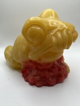 Vintage Red &amp; Yellow Frog Candle by &quot;Out of the Ordinary&quot; Chicago UNIQUE Large - £13.14 GBP