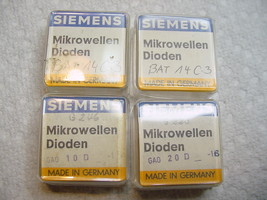 4 SIEMENS 4 GHz SCHOTTKY  MEDIUM  BARRIER  DIODES  BAT 14C-3, 1 each GA ... - $22.32