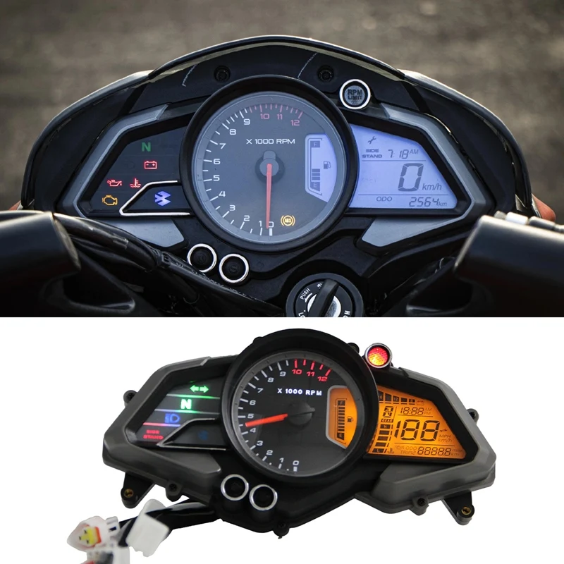 For Bajaj 200NS Tachometer Digital Odometer Motorcycle Speedometer Meter Gauge - £52.92 GBP