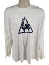 Le Coq Sportif French Shirt Long Sleeve Cock Logo White Size L XO - $19.77