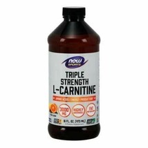 NEW Now Foods LCarnitine 3000mg Citrus Flavor Energy Production Supplement 16 Oz - £27.68 GBP
