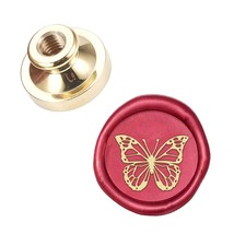 Butterfly Wax Seal Stamp Head Removable Sealing Brass Stamp Head Only No Handle  - £10.16 GBP