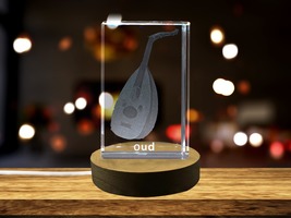 1`LED Base included | Oud 3D Engraved Crystal 3D Engraved Crystal Keepsake - £31.63 GBP+