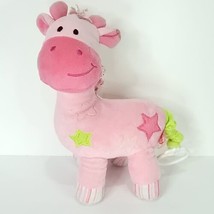 Linzy Pink Musical Giraffe Plush Baby Musical Pull Crib Toy Twinkle Little Stars - £23.73 GBP