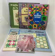 Lot of 6 Vintage Quilting, Needlework, Knit/Crochet, Painting Booklets - £14.98 GBP