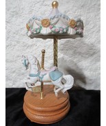 Vintage Porcelain Carousel Willitts Designs Group II Horse Music Box - $33.64